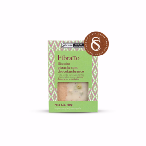 BISCOITO DE PISTACHE COM CHOCOLATE BRANCO FIBRATTO 40G