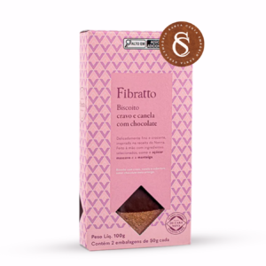 BISCOITO DE CRAVO E CANELA COM CHOCOLATE FIBRATTO 100G
