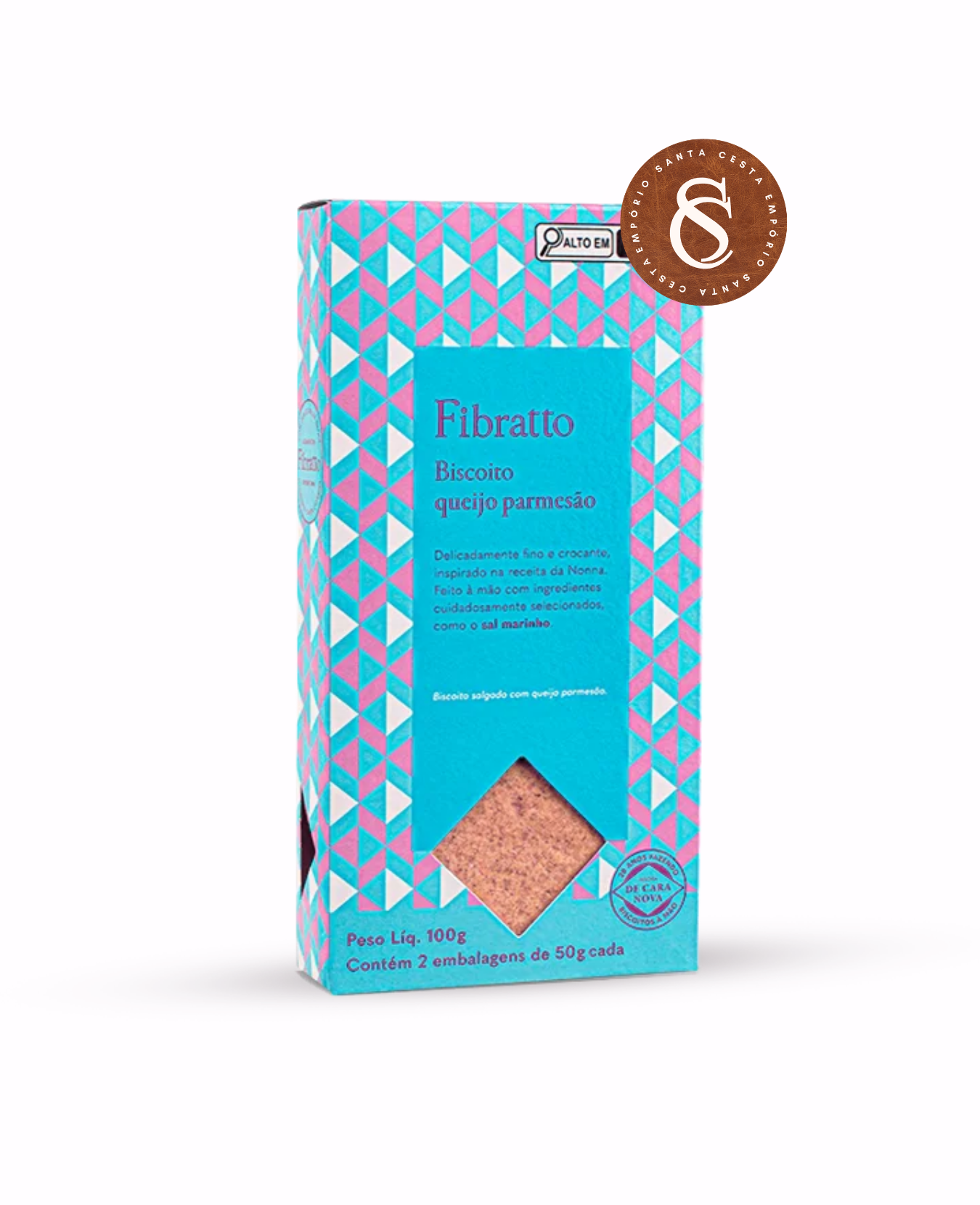 BISCOITO DE QUEIJO PARMESÃO FIBRATTO 100G