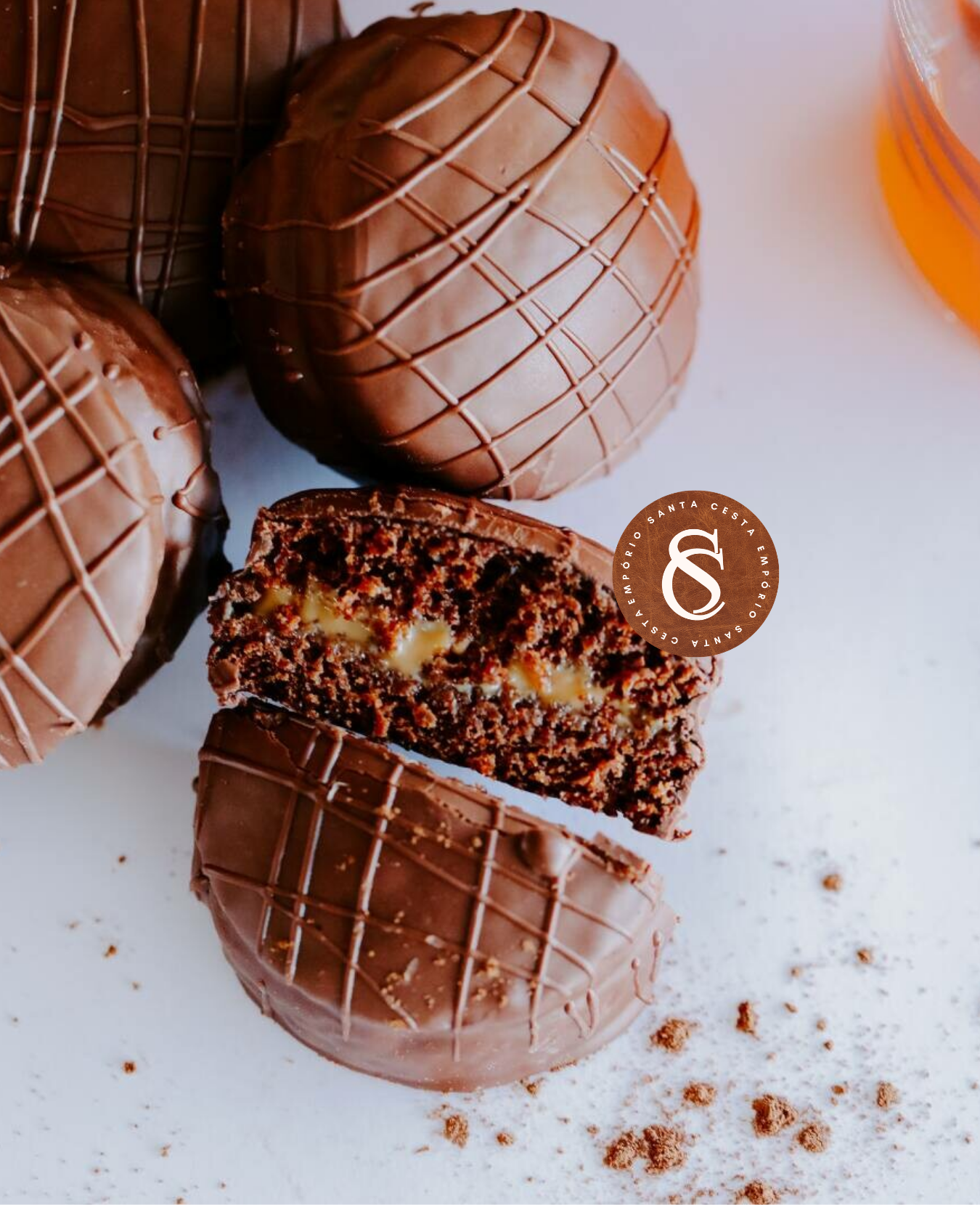 PÃO DE MEL RECHEADO COM DOCE DE LEITE COBERTO COM CHOCOLATE MIMO HOJE 55G - Imagem 2