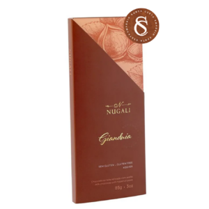 BARRA GIANDUIA DE CHOCOLATE AO LEITE REFINADO COM AVELÃS NUGALI 85G