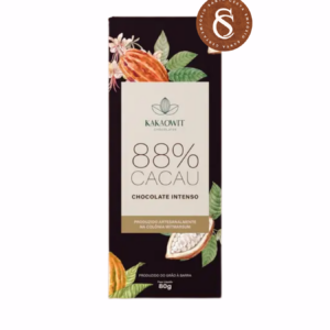 BARRA DE CHOCOLATE INTENSO 88% CACAU KAKAOWIT 80G