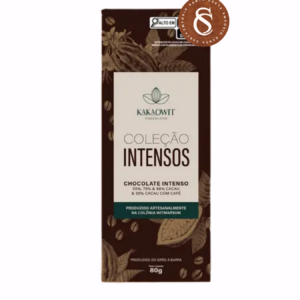 COLEÇÃO DE CHOCOLATE INTENSOS 88%, 70%, 55% E 55% CACAU COM CAFÉ KAKAOWIT 80G (4X 20G)