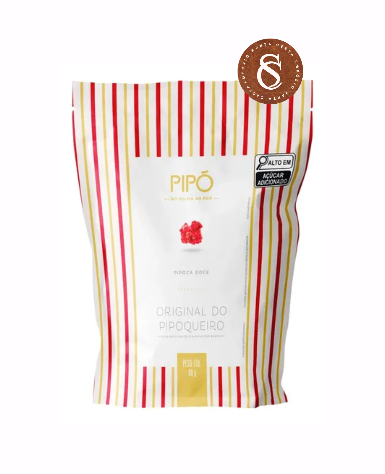 PIPOCA DOCE GOURMET ORIGINAL DO PIPOQUEIRO PIPÓ 80G