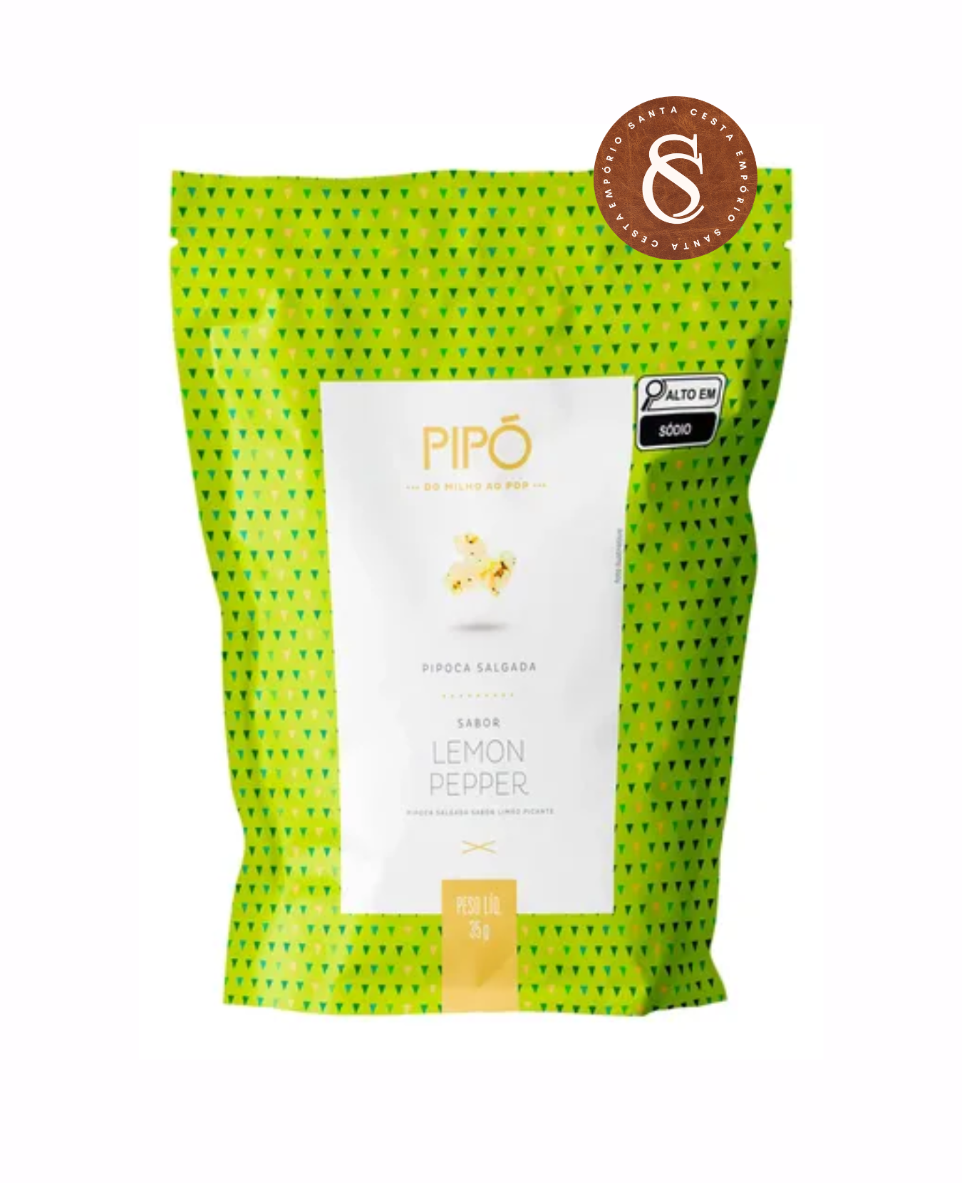 PIPOCA GOURMET SALGADA LEMON PEPPER PIPÓ 35G