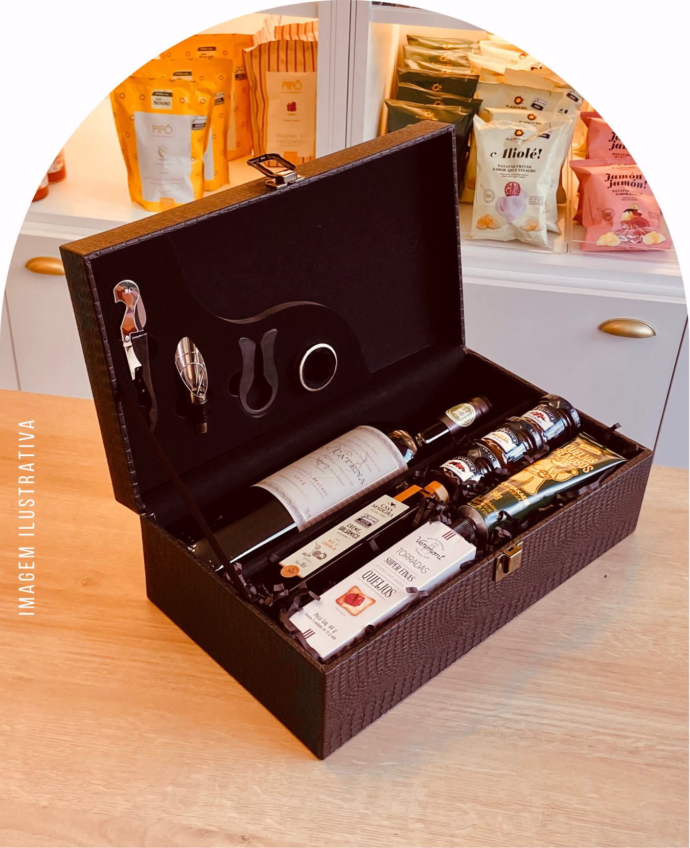 MALETA HARMONIZAR - COM VINHO TINTO SECO CABERNET MALBEC DV CATENA