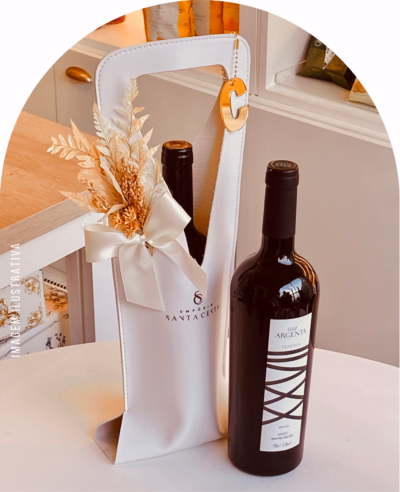 BAG COM VINHO BRANCA - COM VINHO SECO MERLOT LUIZ ARGENTA
