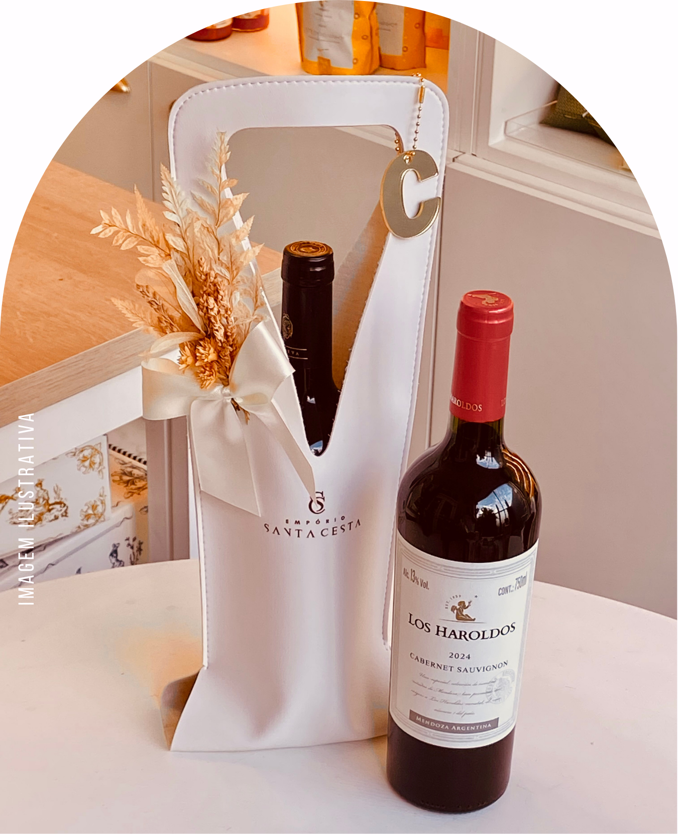 BAG COM VINHO BRANCA - VINHO SUAVE LOS HAROLDOS