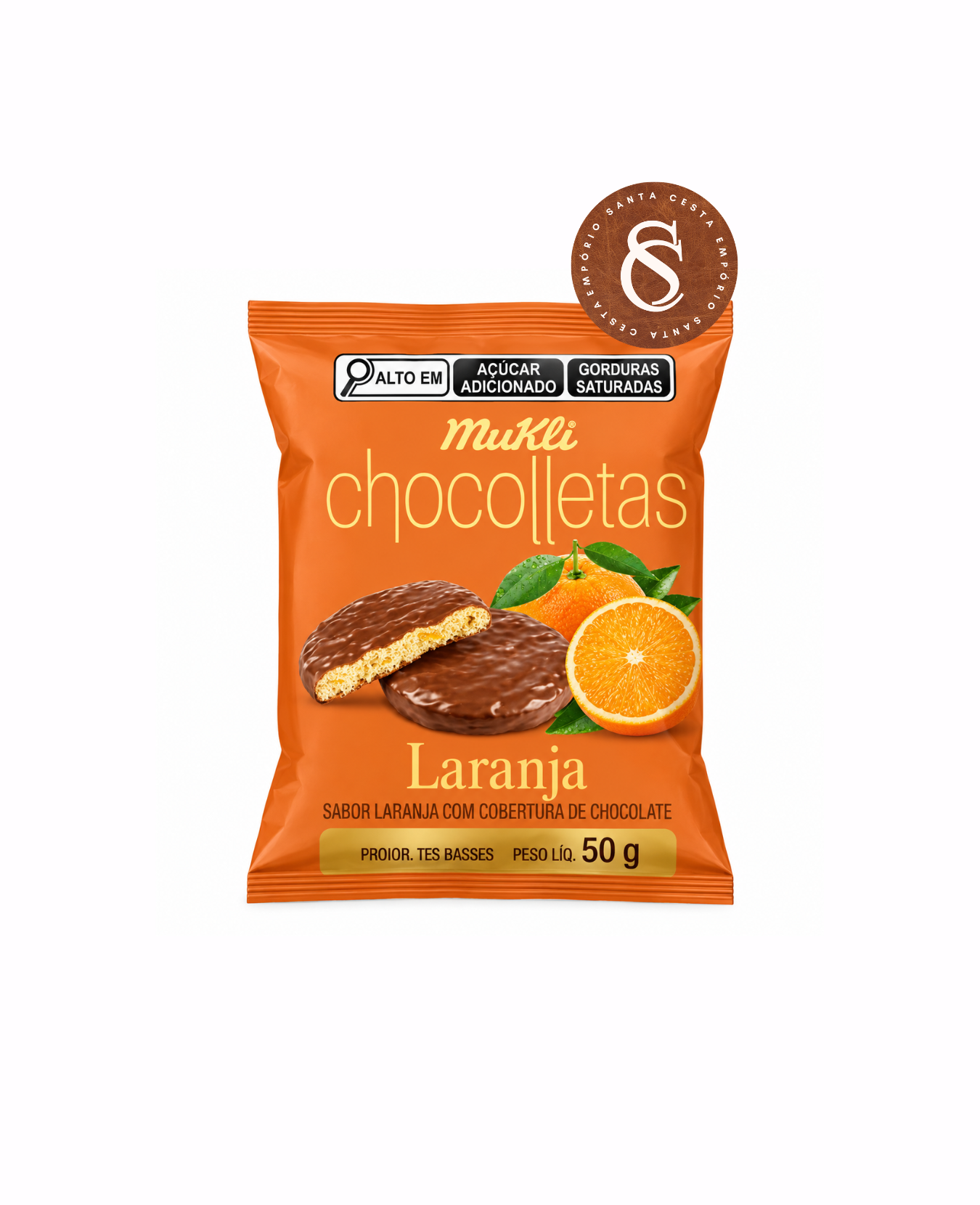 CHOCOLLETAS DE LARANJA MUKLI 50G