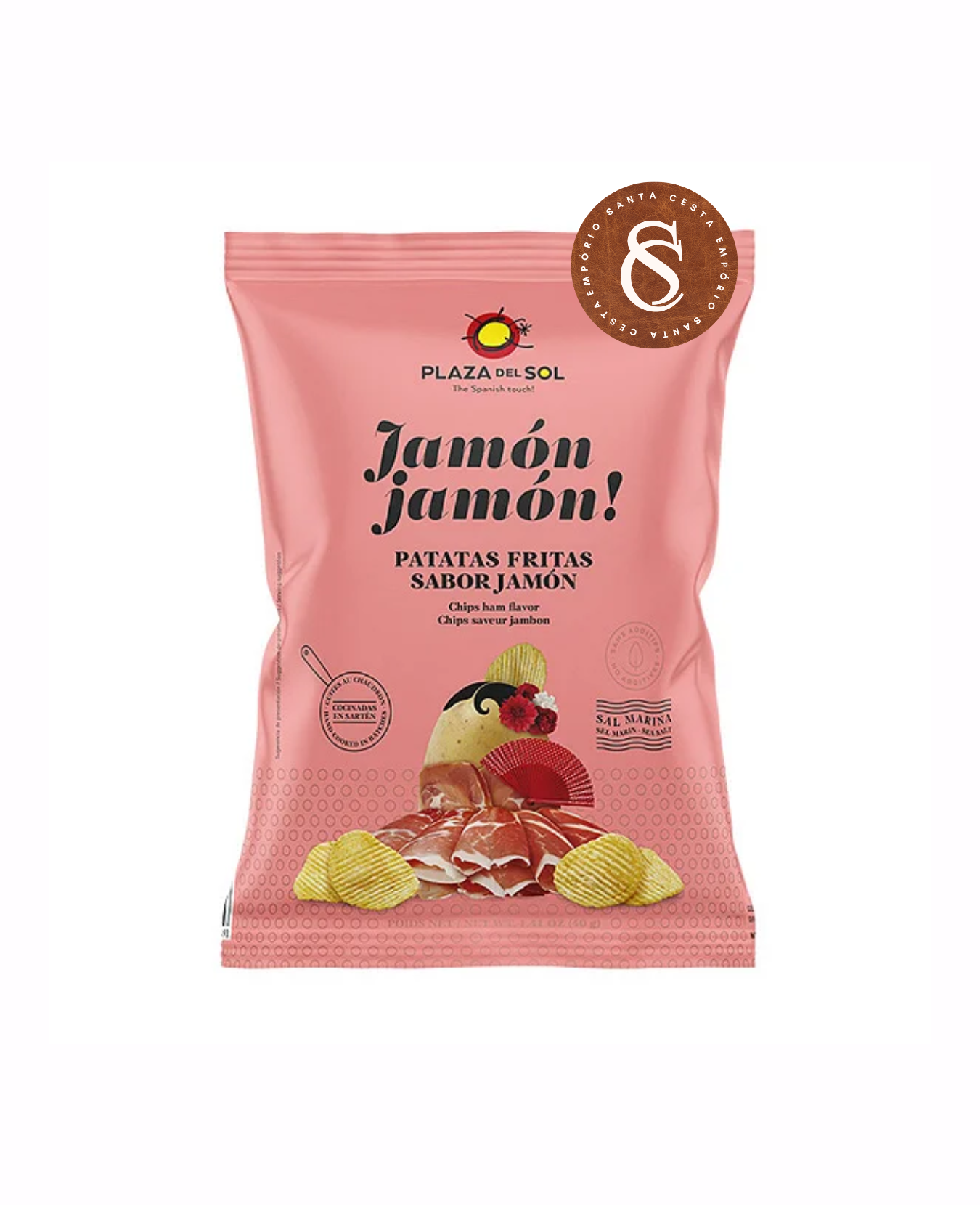 CHIPS DE BATATA SABOR JAMON PLAZA DEL SOL 40G