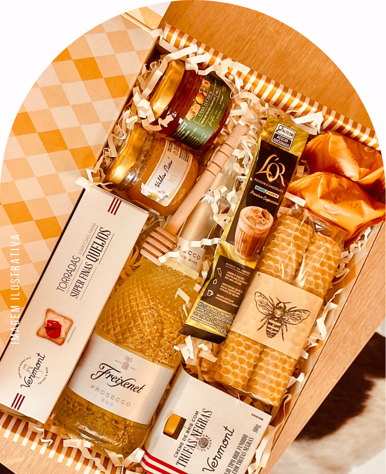 CESTA GOLD & CANDLE - Imagem 2