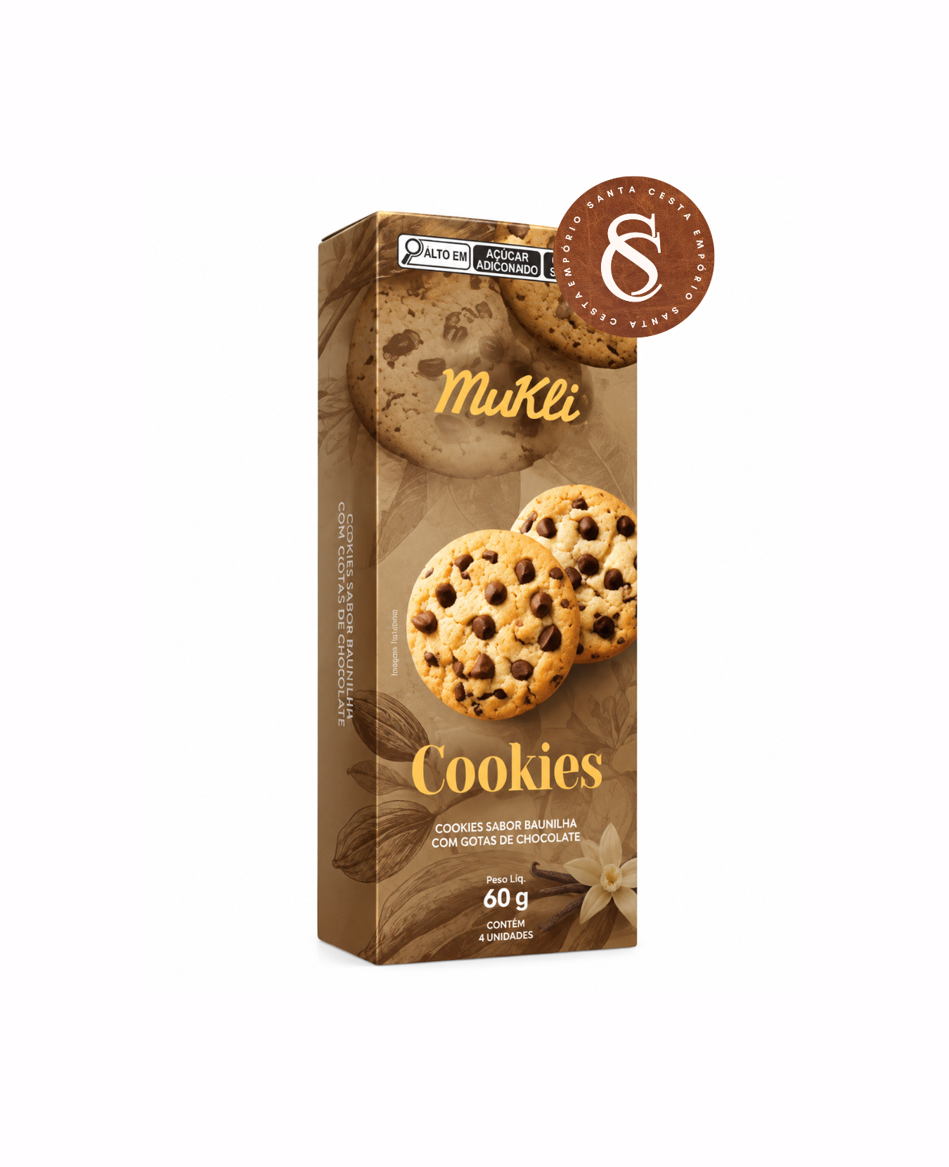 COOKIES BAUNILHA MUKLI 60G