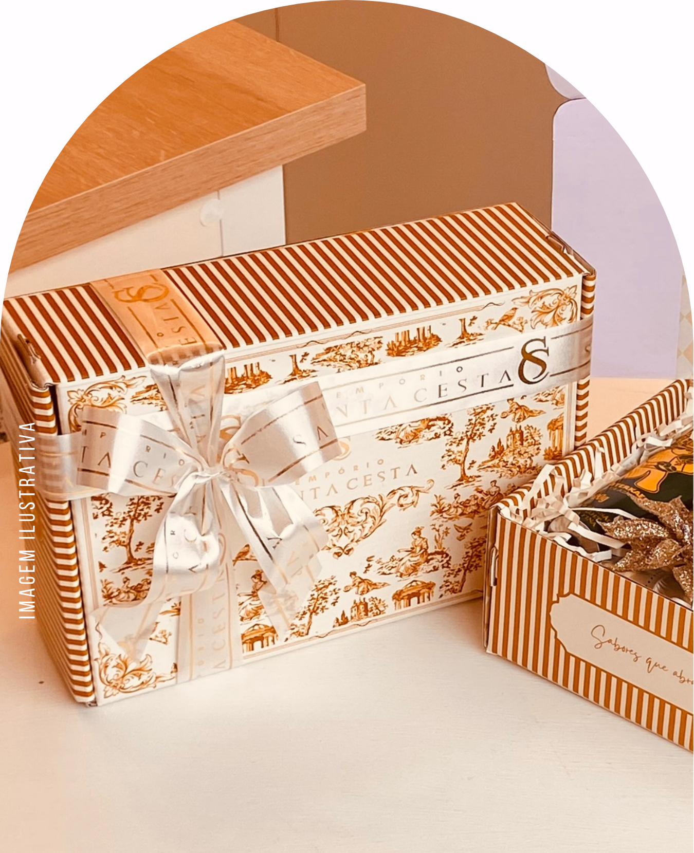 CESTA GOLD & CANDLE - Imagem 5